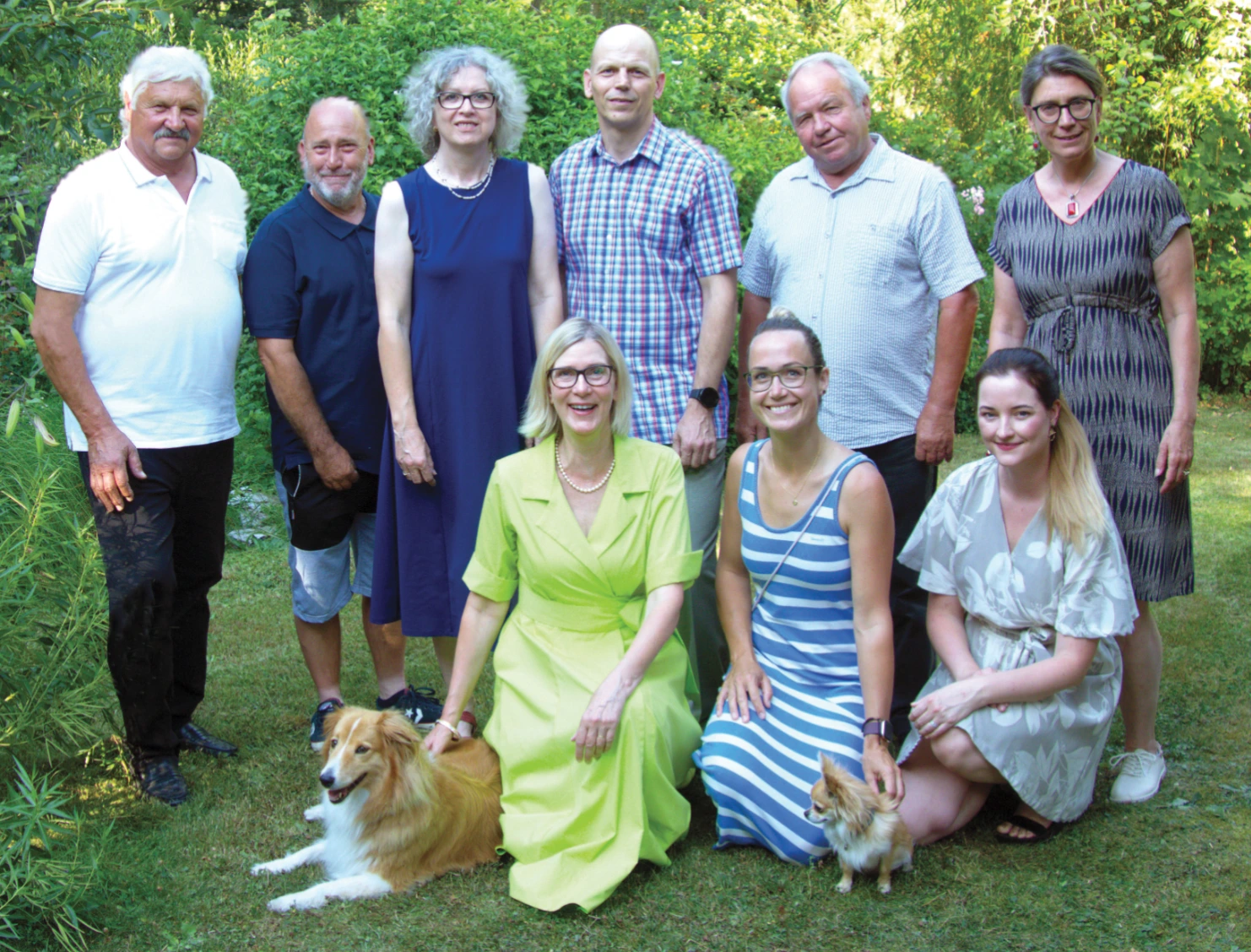 Společná fotografie kandidátů Sdružení občanů pro Senohraby